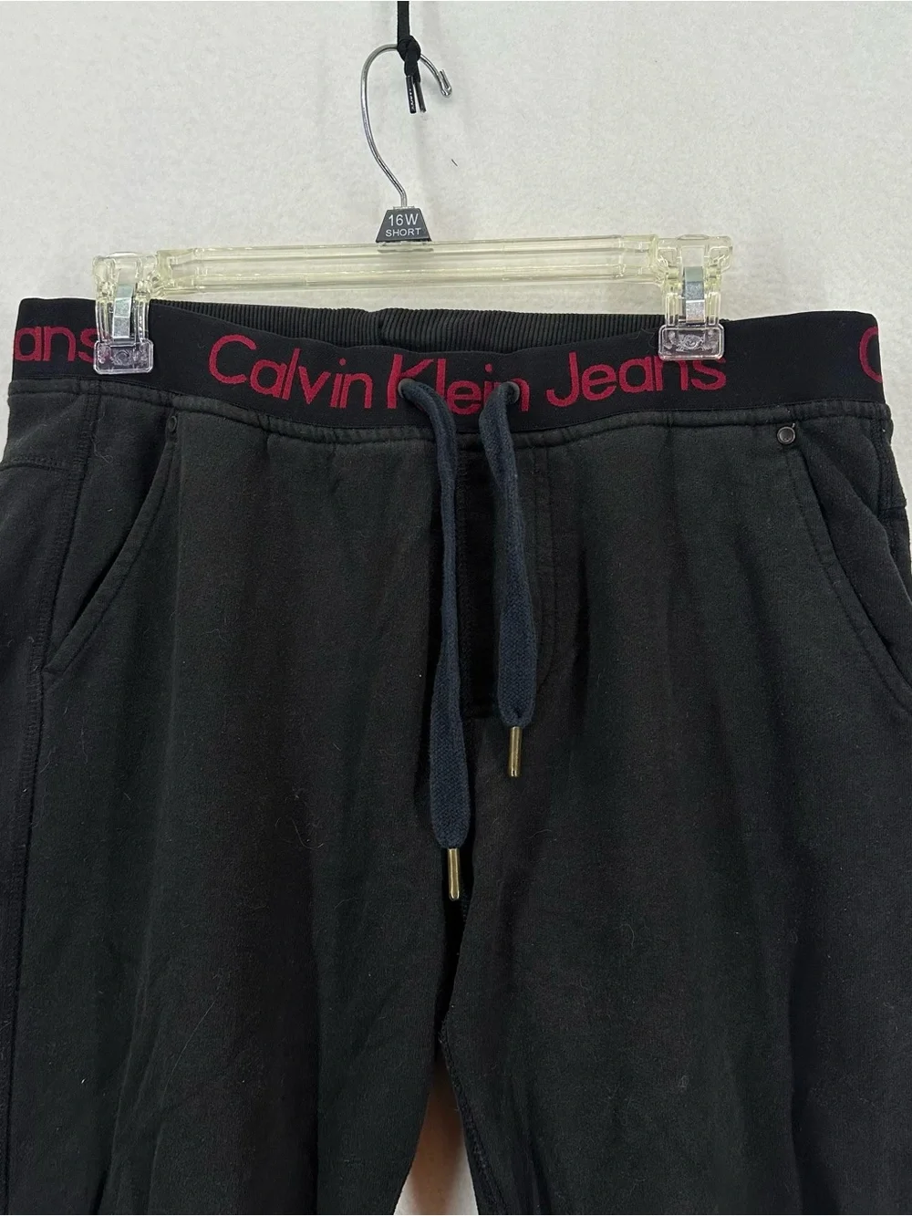 Calvin Klein‎ Jeans Black Jogger Sweatpants Men’s Small Drawstring Lounge